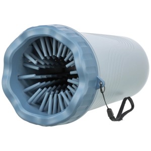 Pulitore per zampe Trixie blu in silicone/polipropilene per cani taglia S-M.