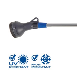 Lancia per irrigazione LUX con 5 getti e manico lungo per un'irrigazione confortevole del giardino.