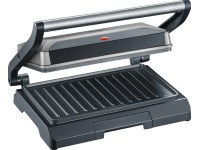 Severin Kompakt-Multigrill KG 2394 Grau-Metallic/Schwarz 800 W