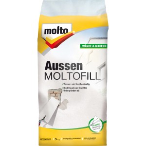 Sack Molto Aussen Moltofill Aussen-Spachtelpulver 5 kg für Wand- und Mauerreparaturen.
