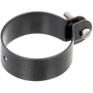 Collier de serrage anthracite métallisé, Ø 60 mm, pour fixer les jambes de force aux poteaux.
