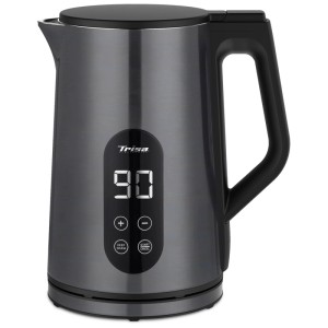 Bollitore Trisa Digital Boil in acciaio inox antracite con display digitale.
