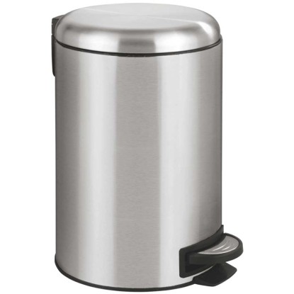 Wenko Pattumiera con pedale Leman Easy-Close Acciaio inox 12 l
