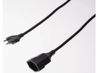 Rallonge TD avec dispositif de protection des enfants Noir 2 m