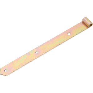 Penture zinguée jaune, 300 mm, pour portes et portails.