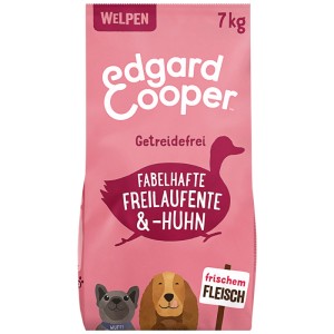 Edgard & Cooper Junior cibo secco per cani anatra/pollo, sacco da 7kg per cuccioli.