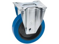 Doerner + Helmer Transport-Bockrolle Stahl verzinkt Blau Ø 10 cm / Höhe 12,8 cm