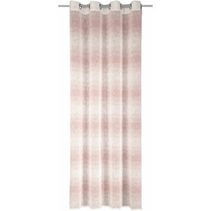 Tenda a occhielli Modena Rosa, 245x135 cm, con strisce rosa. Tenda per finestre per soggiorno.