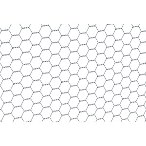 Grillage hexagonal galvanisé, 13x0,7 mm, pour clôtures, petits enclos pour animaux et volières.