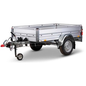 Remorque Stema Variolux 850 avec rambarde, roue jockey et antivol.