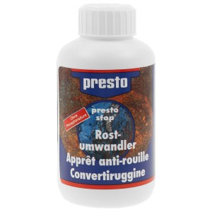 Presto Convertitore di ruggine, vernice, flacone da 250 ml per riparazioni di vernice e carrozzeria.