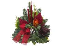 Grabgesteck hoch auf Birkenscheibe assortiert 40 x 40 cm / Höhe 40 cm / 1 Stk.