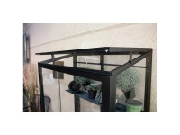 Balkongewächshaus Polis 350 Bodenrahmen Schwarz (HxBxT) 166 x 81 x 43 cm