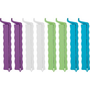 Lot de 20 clips de sac en plastique colorés pour sceller et conserver les aliments frais.