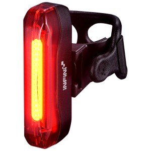 Feu arrière Infini Ola, noir, pour vélos : Éclairage vélo à pile avec lumière rouge.