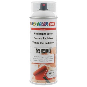 Dupli-Color Heizkörperspray, seidenglänzend, Weiss, 400ml Dose.