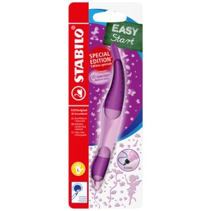 Stylo roller Stabilo Easyoriginal 3D Dream Pink pour gauchers, design ergonomique.