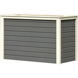 Karibu aiuola rialzata taglia 1, 133x69 cm, grigio terra. Letto in legno per giardinaggio senza affaticamento.