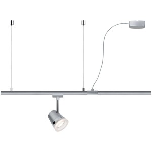 Alimentazione Paulmann per sistema a binario, sospesa, cromo opaco, max. 1000W, 230V.