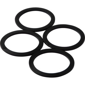 Lot de 4 joints KÖRO TPE, 36x45x2 mm, pour siphons de 40 mm, bagues d'étanchéité.