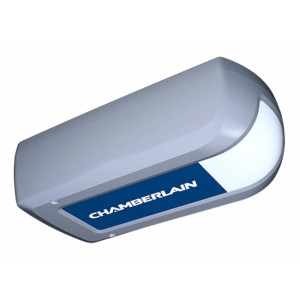 Chamberlain ML 810EV motore per porta garage con trasmissione a cinghia, incl. telecomando e pulsantiera wireless.