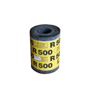Rouleau de membrane d'étanchéité R 500 sablée, largeur 24 cm, pour étanchéité de bâtiment.