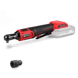 Avvitatore a cricchetto a batteria Einhell TE-RW 18/60 Li-Solo (rosso) con adattatore. Utensile a batteria senza batteria.