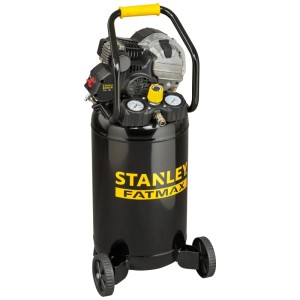Compresseur vertical Stanley HY227/10/30V, 30 l, noir, avec manomètre et roues.