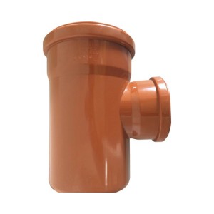 Dérivation simple pour tuyau d'égout Marley 87,5° DN 110/110 pour tuyaux KG.