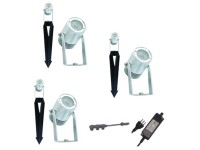 LED-Gartenstrahler Kolibri Warmweiss 3 W / 100 lm / 3er-Set