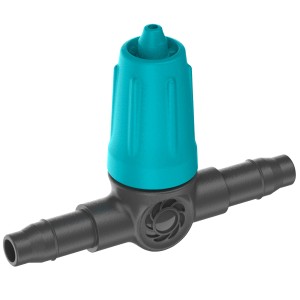 Gardena Gocciolatore di fila regolabile 0-15 l/h per sistemi Micro-Drip per irrigazione mirata.