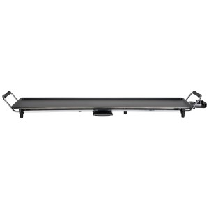 Nouvel Teppanyaki Grill 90, grill elettrico nero con maniglie e superficie antiaderente.