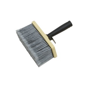 Brosse pour primaire LUX, 17,5x7,5 cm, avec poils gris argenté pour primaires solvantés.