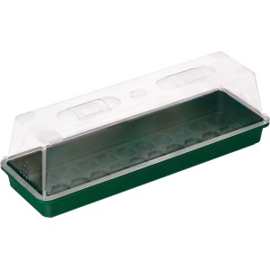 Coperchio per serra con sistema di ventilazione per una propagazione ottimale delle piante.