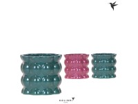 Portavaso in ceramica Cotton Mix assortito Ø 9 x 10 cm / 1 pz.