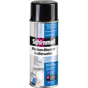 SchimmelX Flecken-Blocker Isolierweiß 400ml bomboletta spray per primer e isolanti antimacchia.