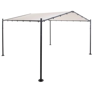 Gazebo Colibri Roma, antracite-beige, 2.8x4x3.5m. Gazebo da giardino con struttura in acciaio e tetto resistente ai raggi UV.