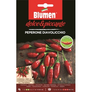 Sachet de graines de piment Diavolicchio : Piment fort pour jardin et pot.