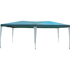 Telo di ricambio per gazebo Mazeppa, verde e bianco, in poliestere, per montaggio senza attrezzi sulla struttura esistente.