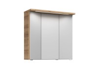 Pelipal Spiegelschrank 3D mit LED Quantum Kompakt Riviera Eiche 75 cm x 72 cm Pelipal Spiegelschrank 3D mit LED Quantum Kompakt Riviera Eiche 75 cm x 72 cm