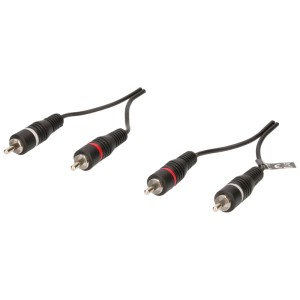 Cavo RCA Schwaiger, HQ Audio Stereo, Nero, 5m, per collegare dispositivi audio.