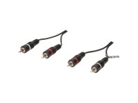 Schwaiger Cavo cinch HQ audio stereo Nero 5 m
