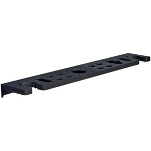Barre à outils Küpper pour panneau perforé, support de système réglable en plastique.
