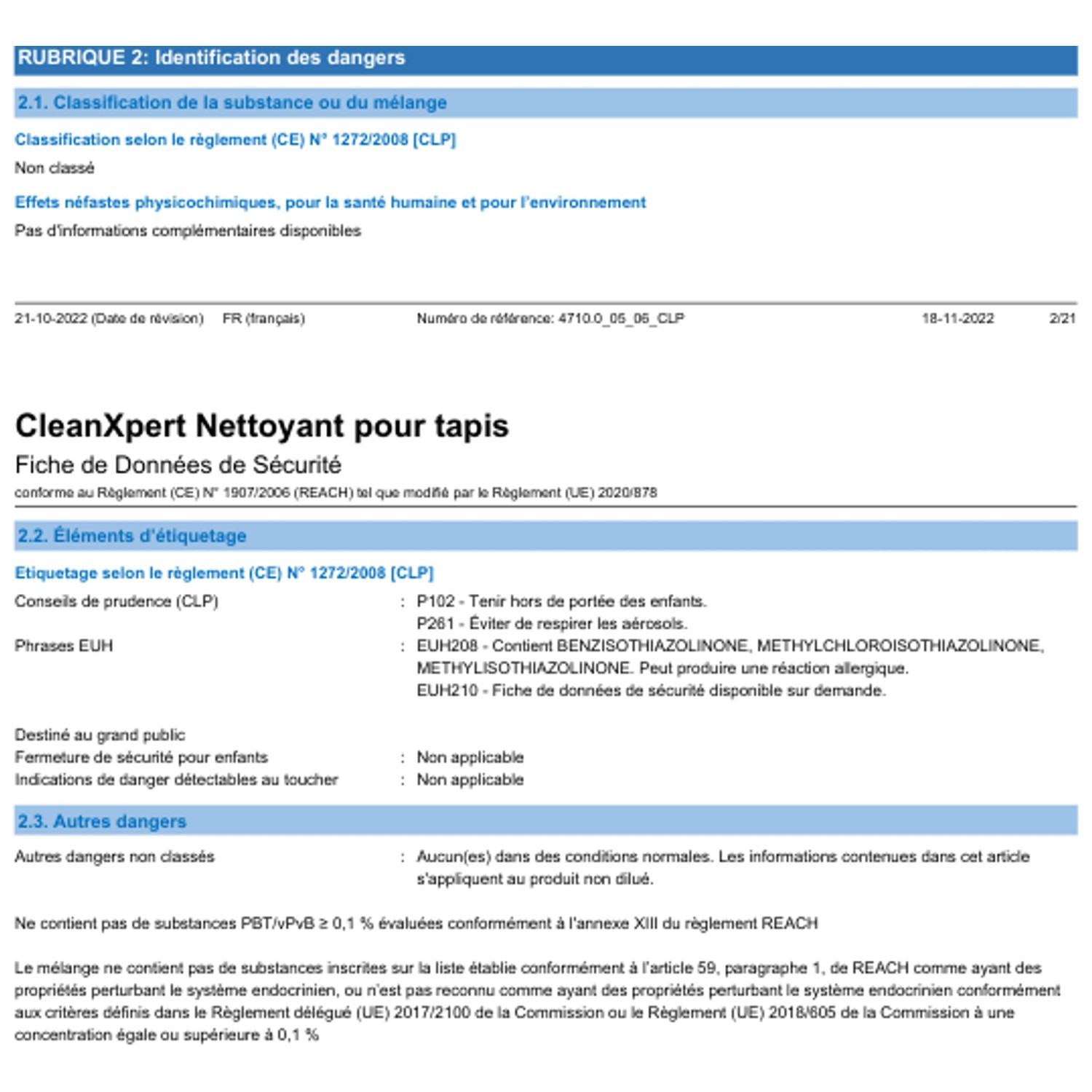 CleanXpert Teppichreiniger Flasche 500 ml kaufen bei OBI
