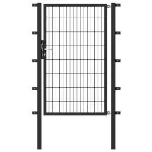 Portillon simple en treillis galvanisé à chaud, 1000x1000 mm, pour clôtures de jardin.