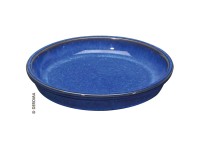 Deroma Untersetzer Kinfolk Ton glasiert Blau Ø 27 cm