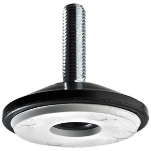 Vite di livellamento Hettich M8, 50x30mm, con antiscivolo per gambe mobili, 2 pezzi.