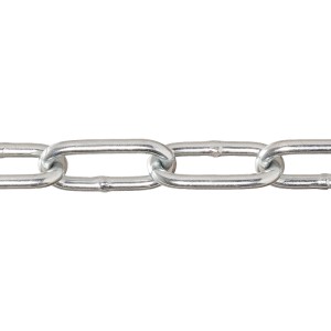 Catena in acciaio tondo zincato Conacord, forma C, Ø 6 mm, al metro.