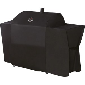 Housse de protection noire Jamestown pour barbecue combiné Drake. Accessoire de barbecue pour une protection optimale.