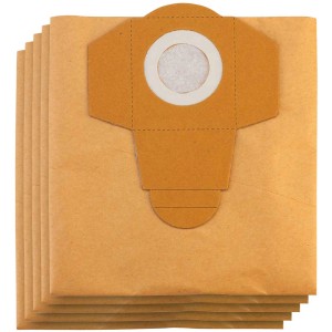 Einhell sac de récupération des saletés 40 l, lot de 5 pour aspirateurs eau et poussière. Sacs filtrants en papier.